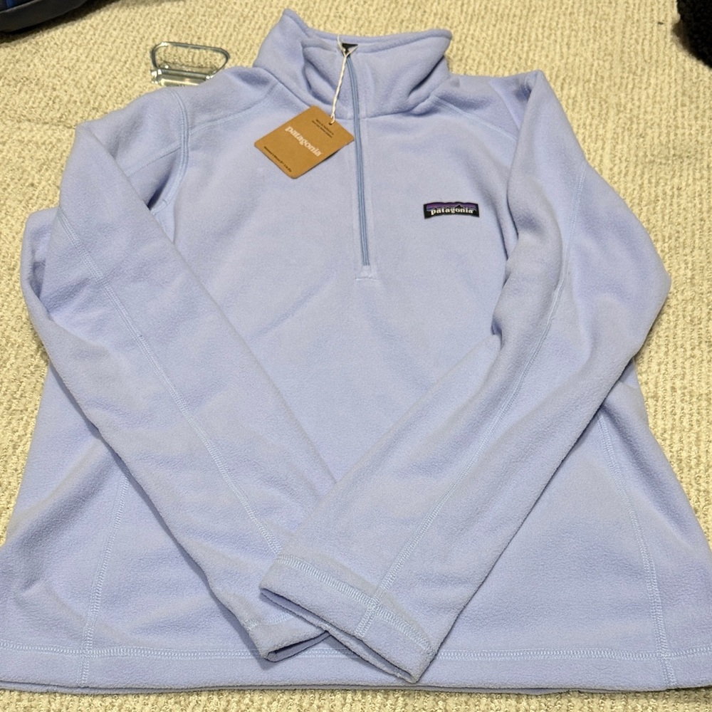 Patagonia Soft Lavender Quarter-Zip Fleece